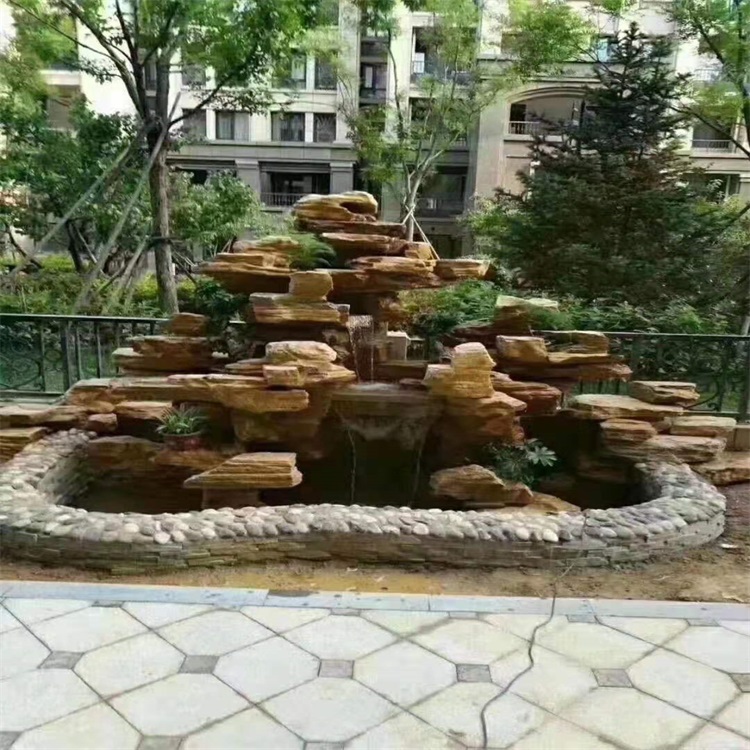 灵丘庭院假山鱼池设计方案